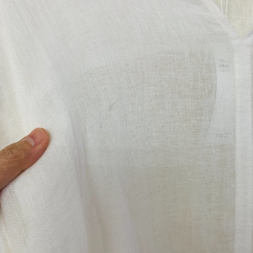 Eileen Fisher Organic Linen Gauze Tunic Top - Picture 13 of 14